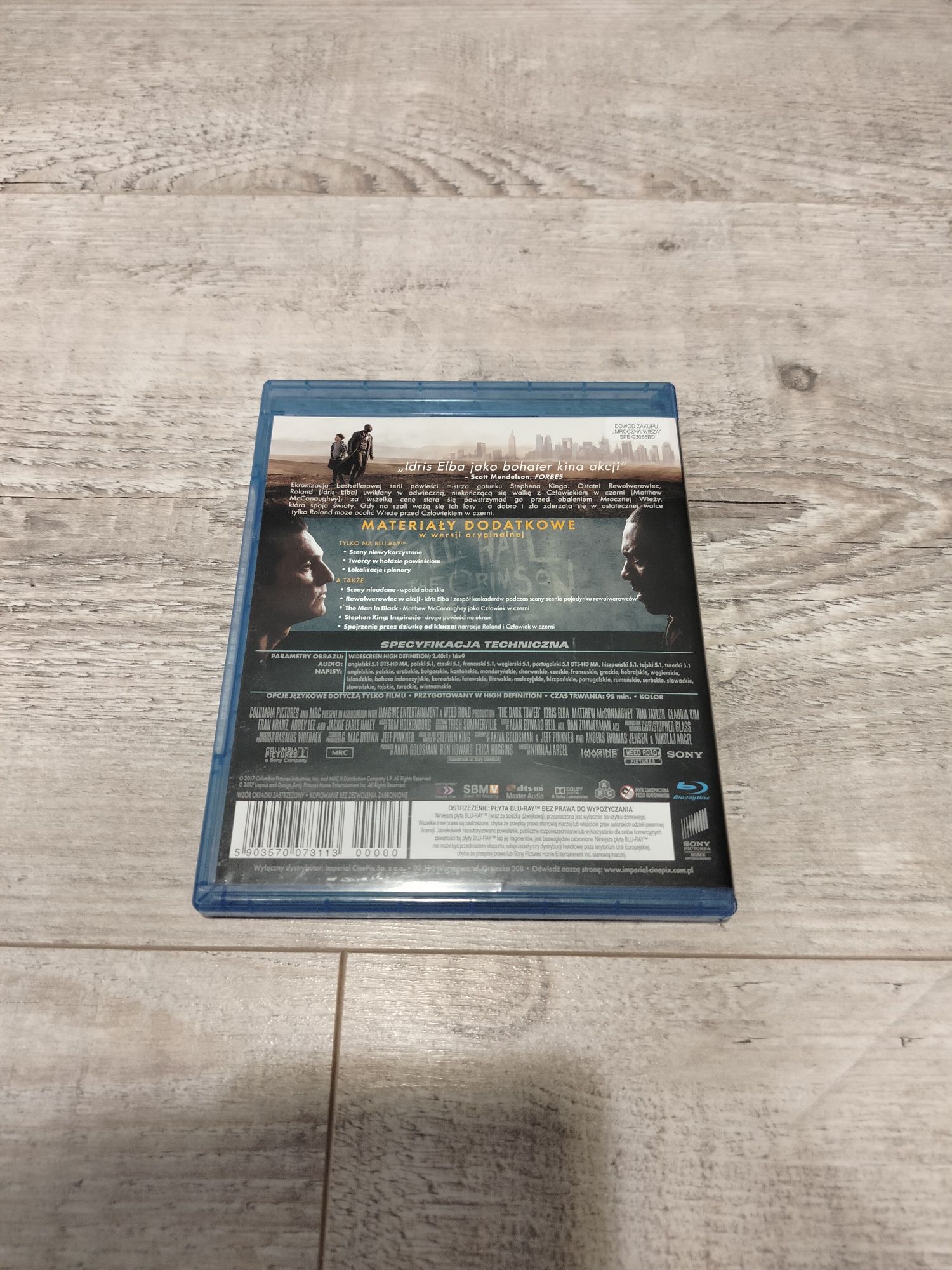 Film mroczna wieża blu-ray