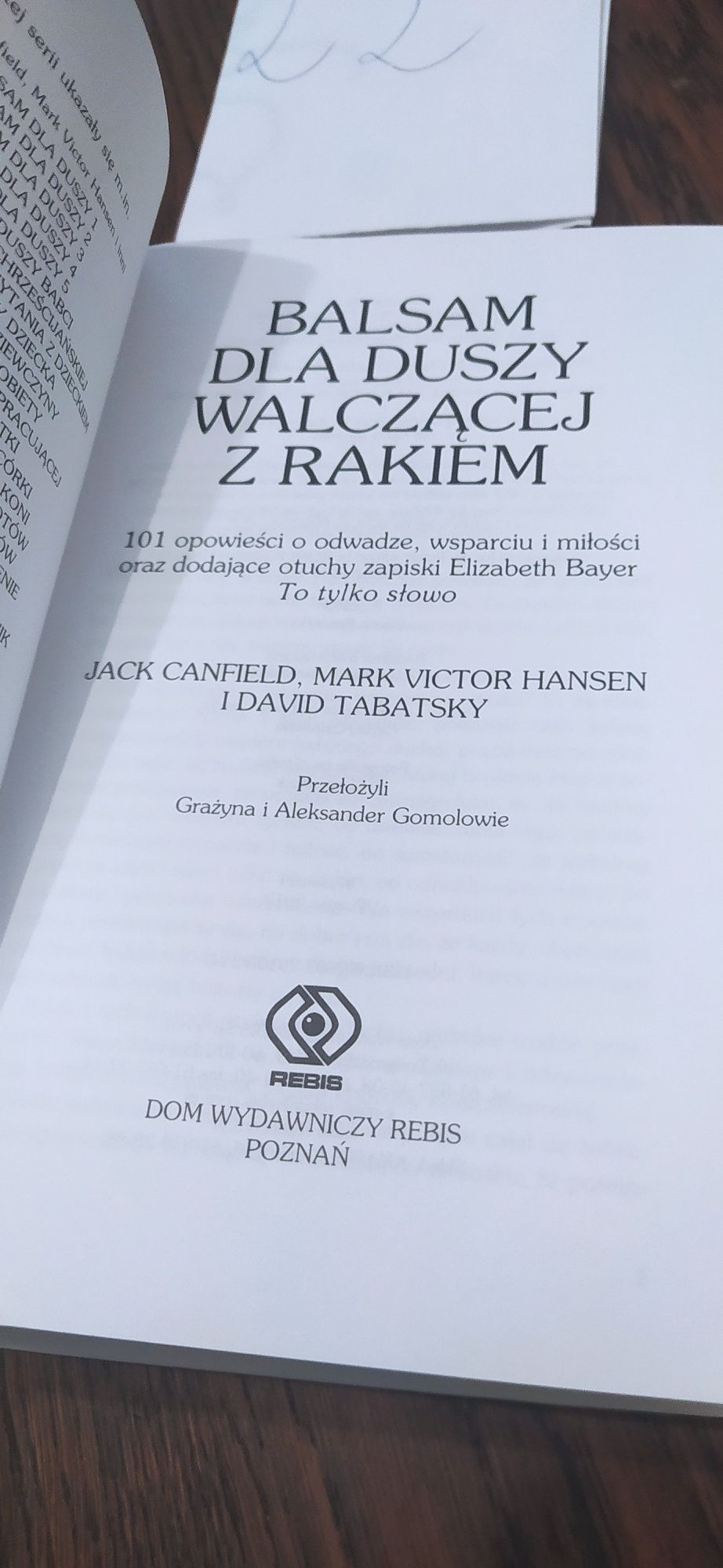 Balsam dla Duszy walczącej z rakiem