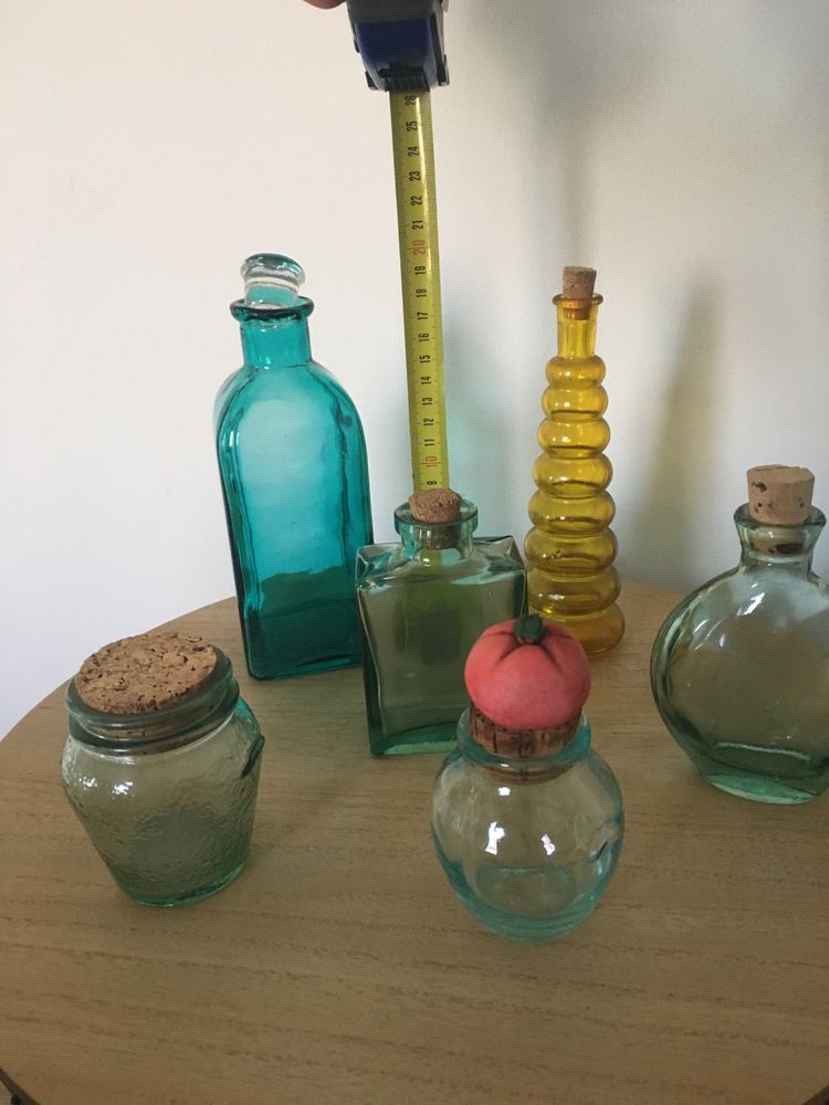 Butelki dekoracyjne zestaw