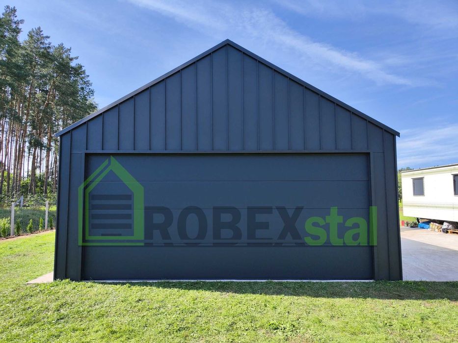 garaż z blachy na rąbek 6x10 PRODUCENT każdy wymiar montaż cały kraj