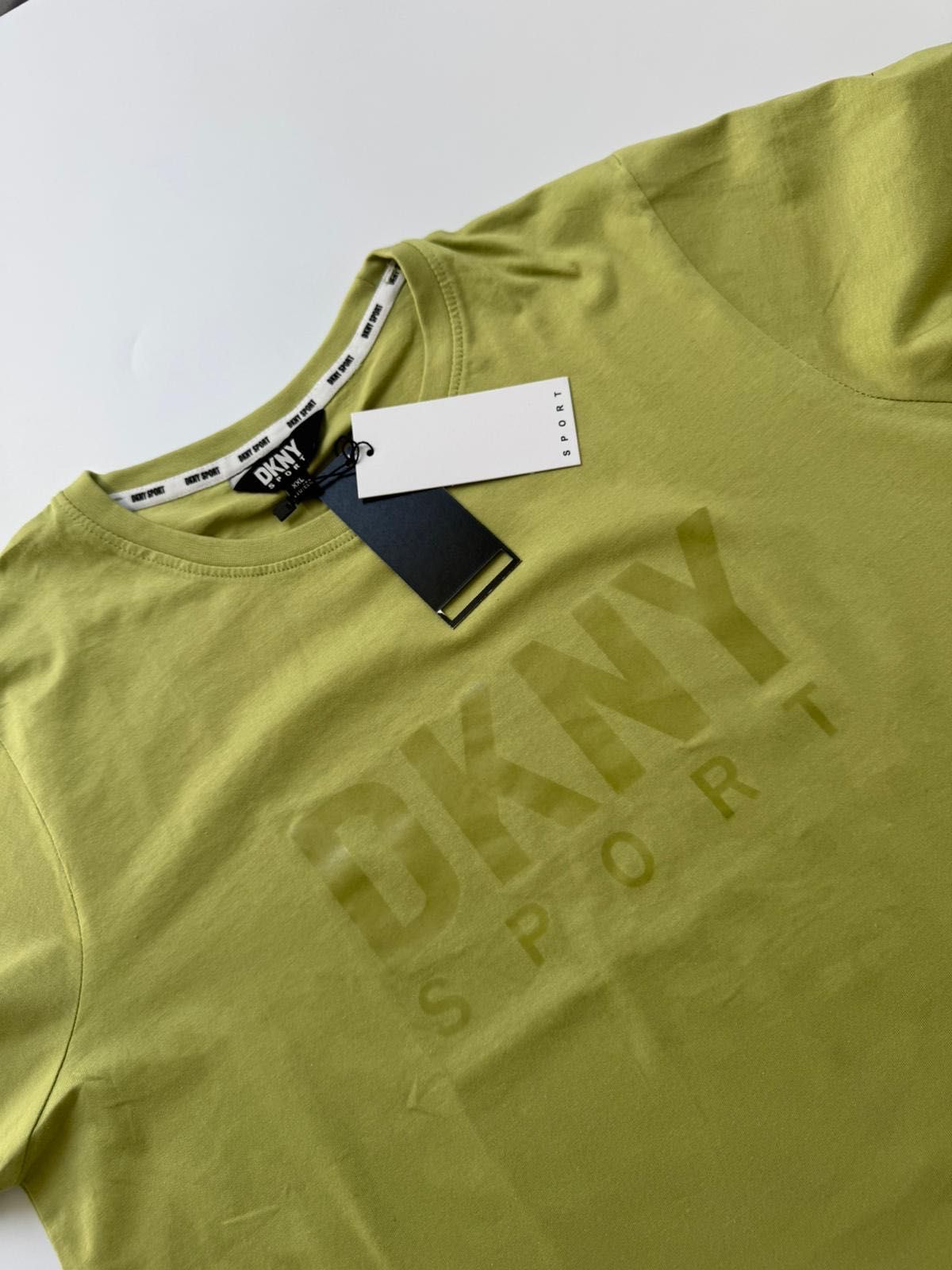 Nowa koszulka T-shirt damski DKNY SPORT zielona limonkowa XXL