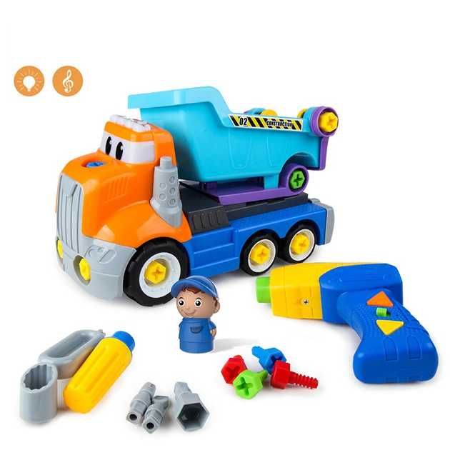 конструктор із шуруповертом Play Smart Самоскид, машинка з пультом