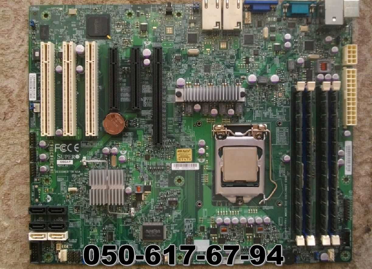 S*1155*Материнская плата+Xeon E3-1270+память 8 gGb