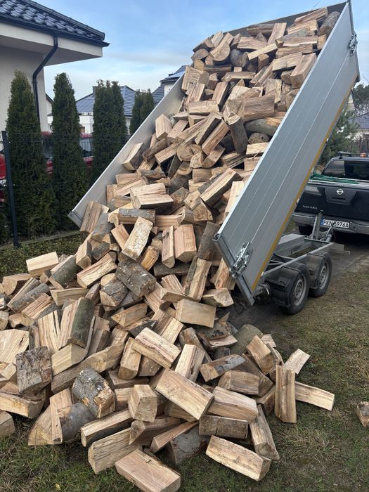 Drewno opałowe/kominkowe suche drzewo buk/grab/dąb/brzoza/sosna/akacja