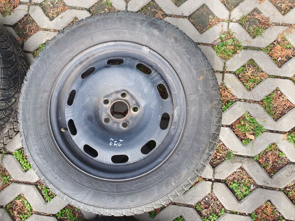 Opony zimowe z felgami 5x100 r15 Audi A3, Golf IV