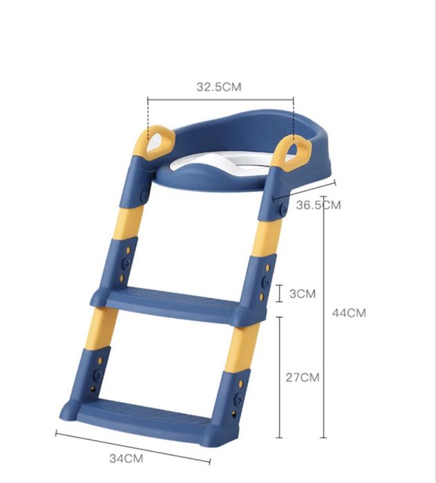 Treinador de penico com degrau para sanita