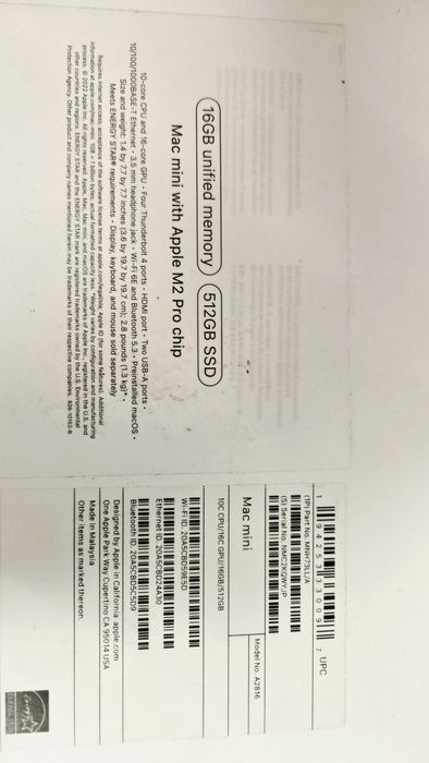 Apple Mac Mini M2 Pro 16/512GB Jak nowy!