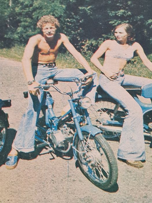 Oryginalny plakat motorowerów Romet ZZR Komar Polmo Polmozbyt 1975