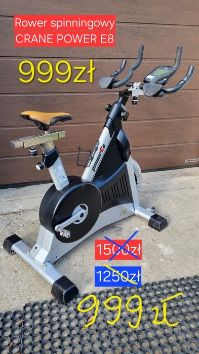 Rower spinningowy CRANE komputer trasy rowerek treningowy spiningowy