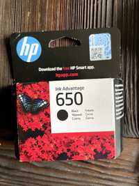 Tusz wkład HP 650 czarny nowy orginalny 2szt