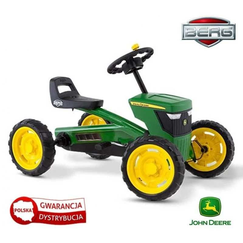 BERG Gokart na Pedały John Deere Ciche Koła 2-5 lat do 30 kg