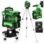 Poziomica Laserowa 360  z 12 Liniami PIONOWA LINIA 360 3D + STATYW