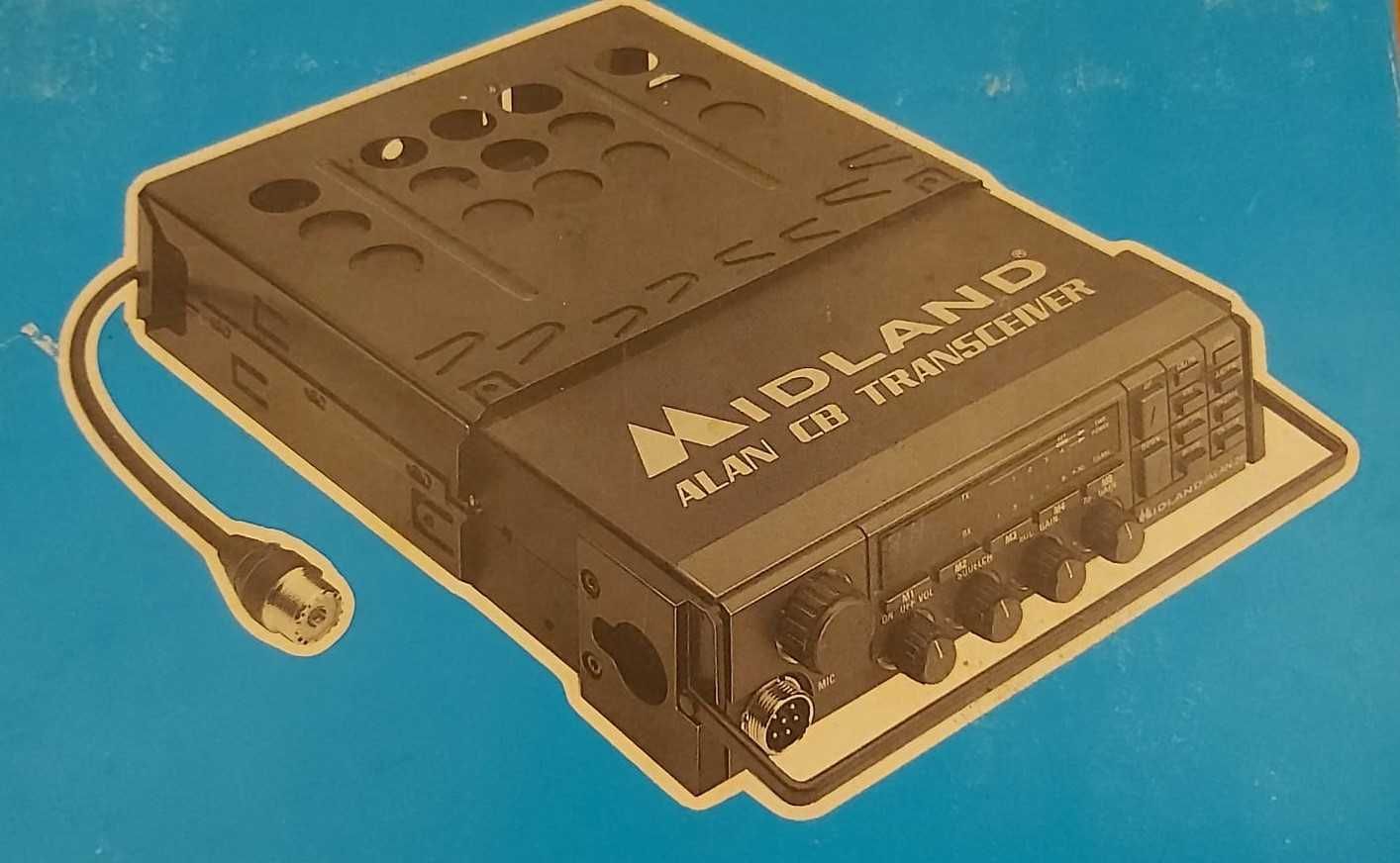 Rádio CB MIDLAND ALAN 28 com gaveta.
