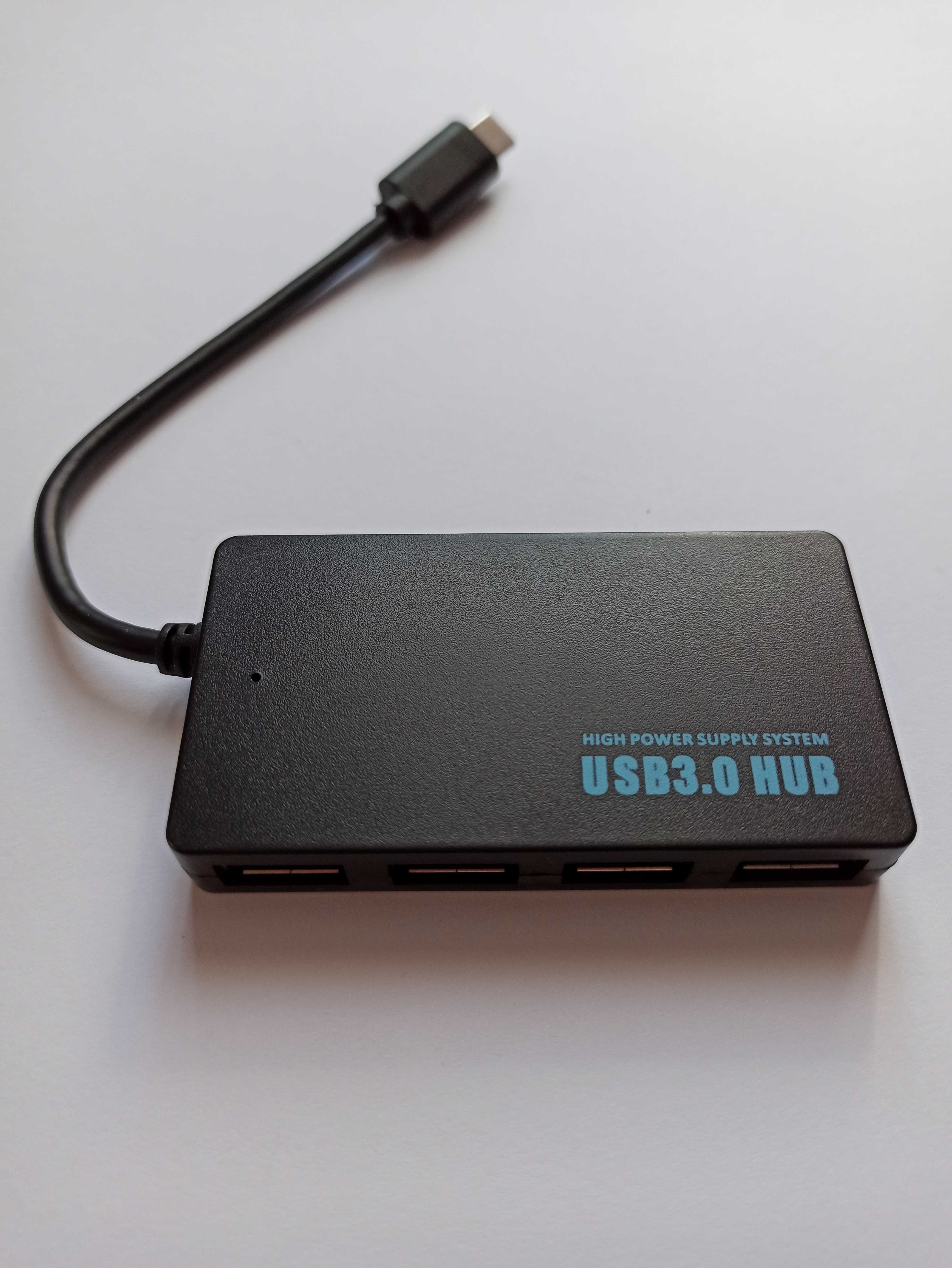 USB 3.0 хаб Type C / концентратор / USB HUB 3.0 на 4 порти Type - C