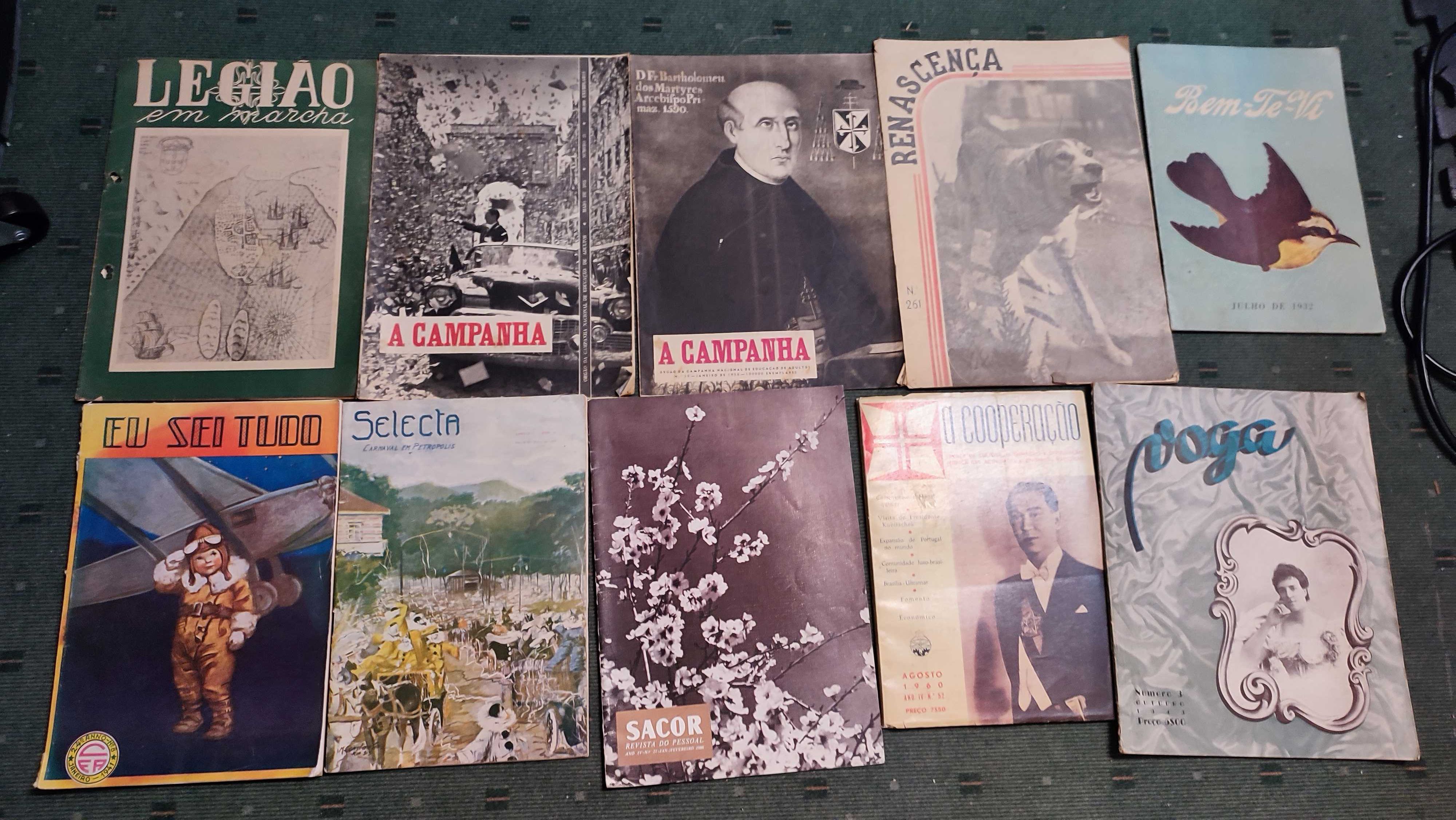 25 Revistas antigas - História, Politica e Arte