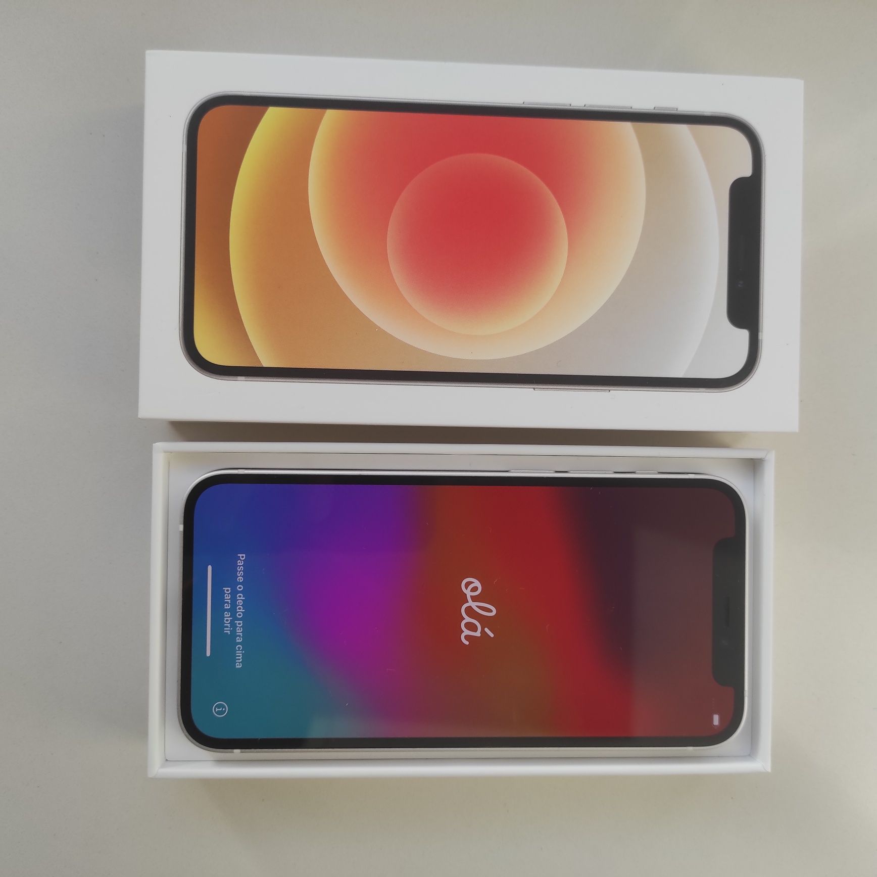 iPhone 12 mini branco 128Gb. com muitos extras