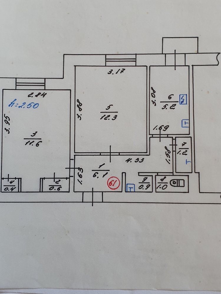 Продаж 2 кім квартири с. Щасливе