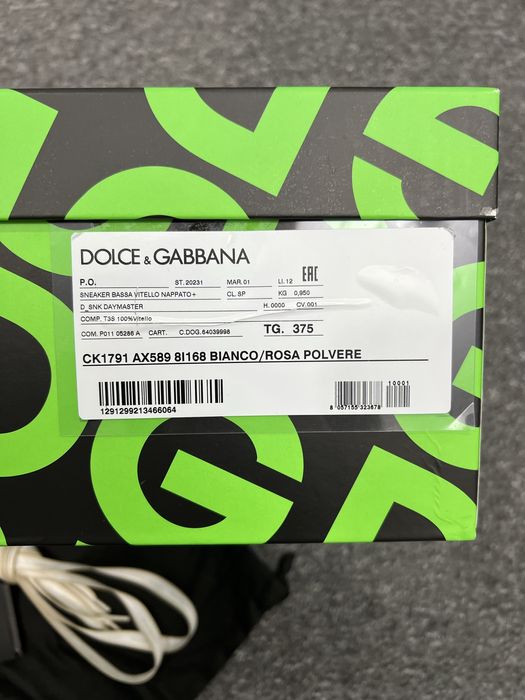 Женские кожаные кроссовки Dolce&Gabbana DG Дольче Габбана оригинал