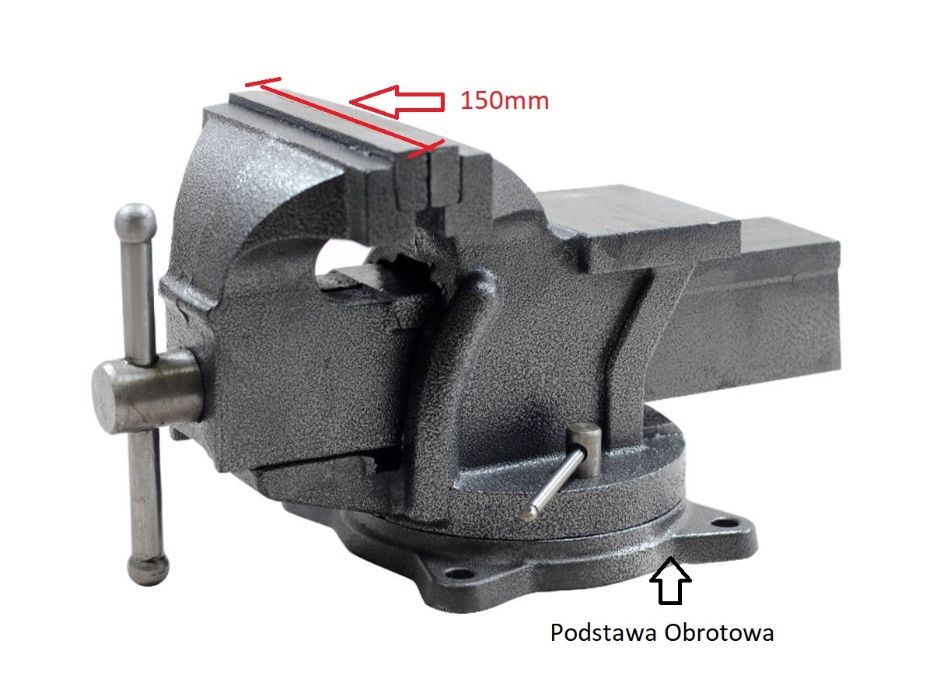 Imadło Ślusarskie 150mm Obrotowe
