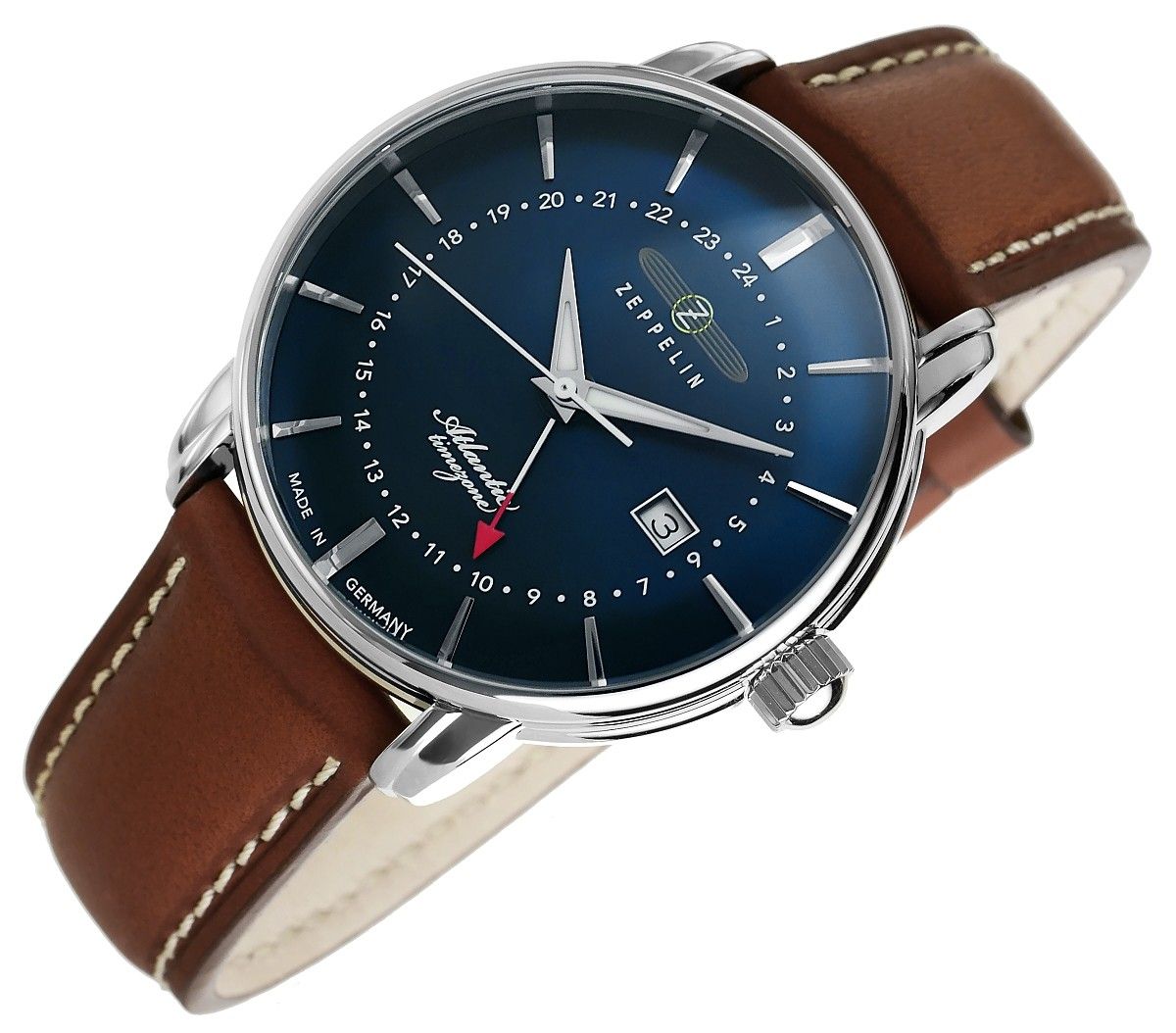 zegarek męski zeppelin atlantic timezone 8442-3 + box