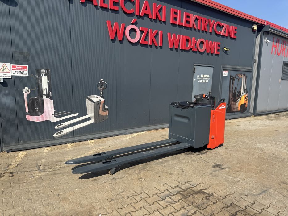 Paleciak elektryczny Linde T 20 Sp 2020 r rydwan widły 240 cm wózek