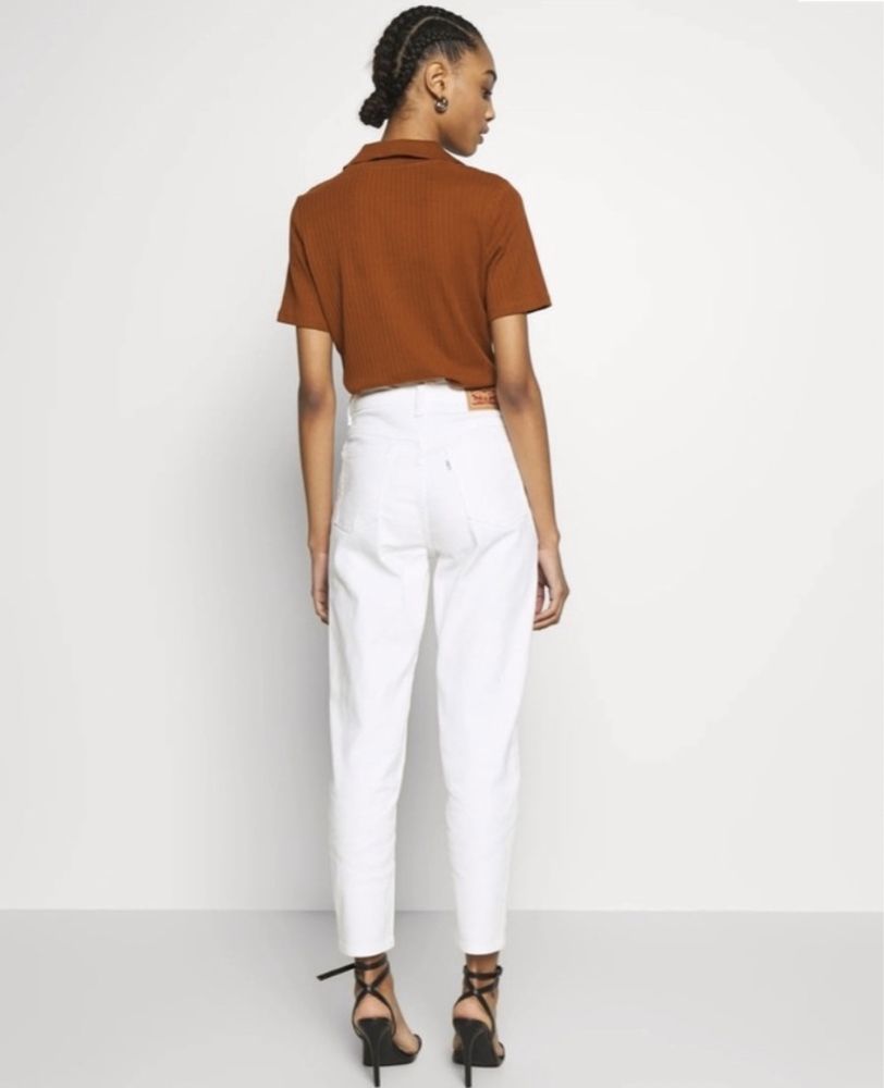 Spodnie Mom Jeans LEVI’S w25 kolor biały