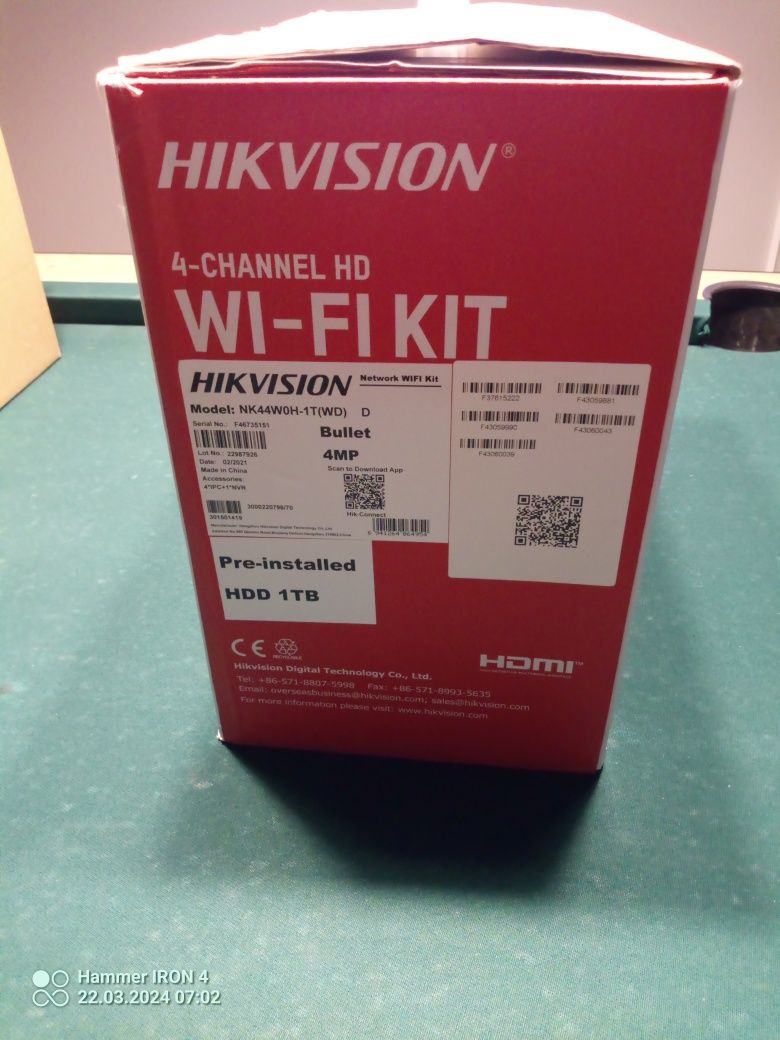 zestaw monitoringu Hikvision NOWY!!!