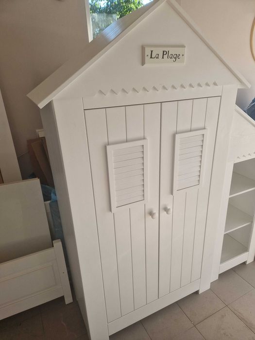 Meble dziecięce Pinio Marsylia, lite drewno + łóżko drewniane 90x200