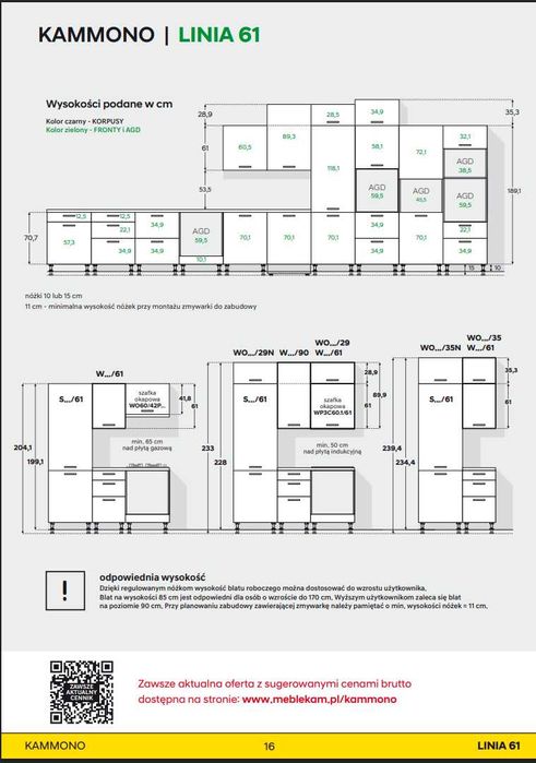Meble kuchenne KAMMONO Chwaszczyno