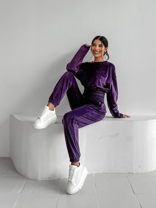 Komplet Velvet Storm plum O la voga L