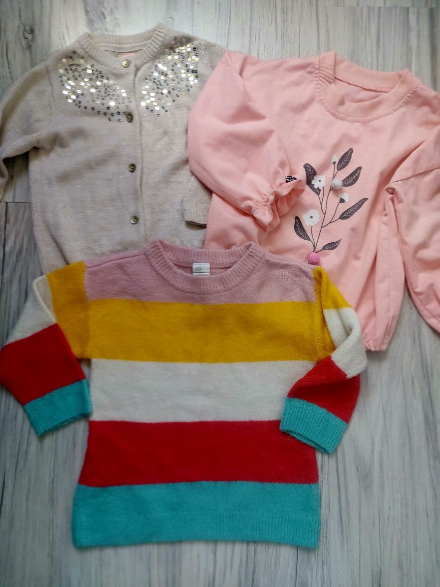Mega zestaw paka ubrań dla dziewczynki 86/92 H&M Reserved Zara