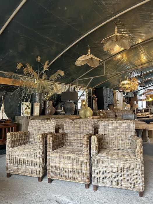 Fotele z grubego rattanu komplet 6szt. RATTAN Loberon