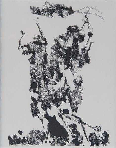 Júlio Resende - Reprodução sobre papel