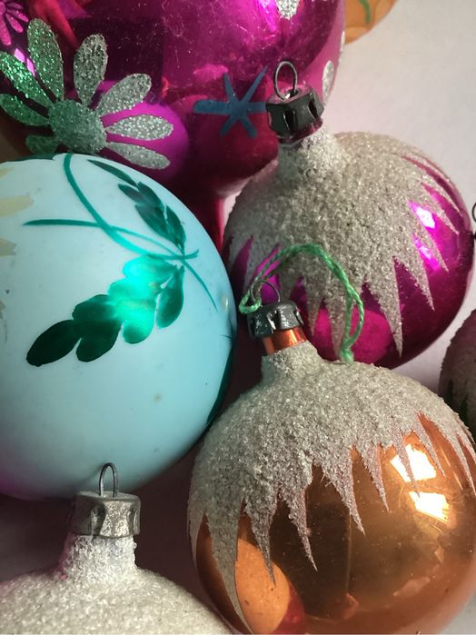 Bombki choinkowy z lat PRL Vintage