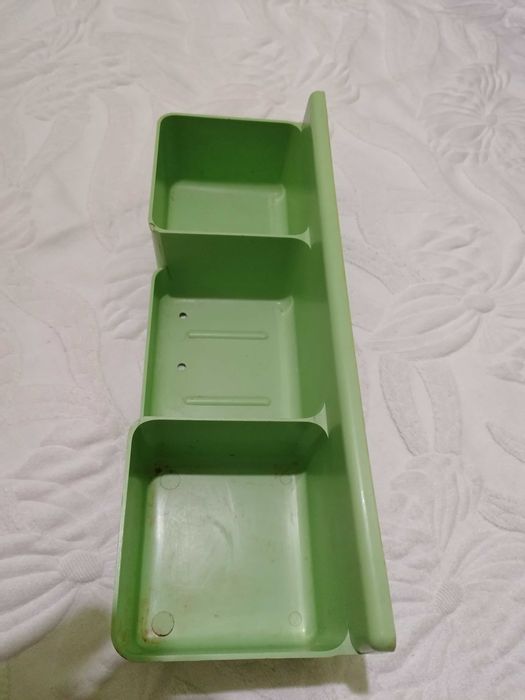 Suporte vintage para colocação detergente/sabão/esfregão no lava ioiça