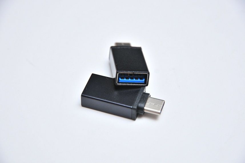 Переходник с Type C на USB A OTG для подключения флешки НОВОЕ