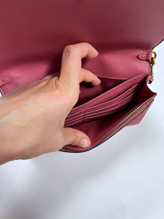 Шкіряна кожана сумка через плече крос-боді Coach оригінал