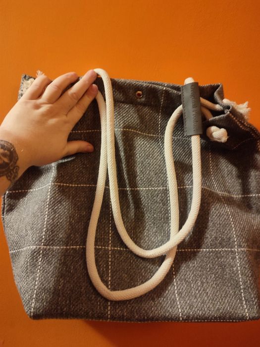 Bawełniana torba na ramię "Folkowy szyk"