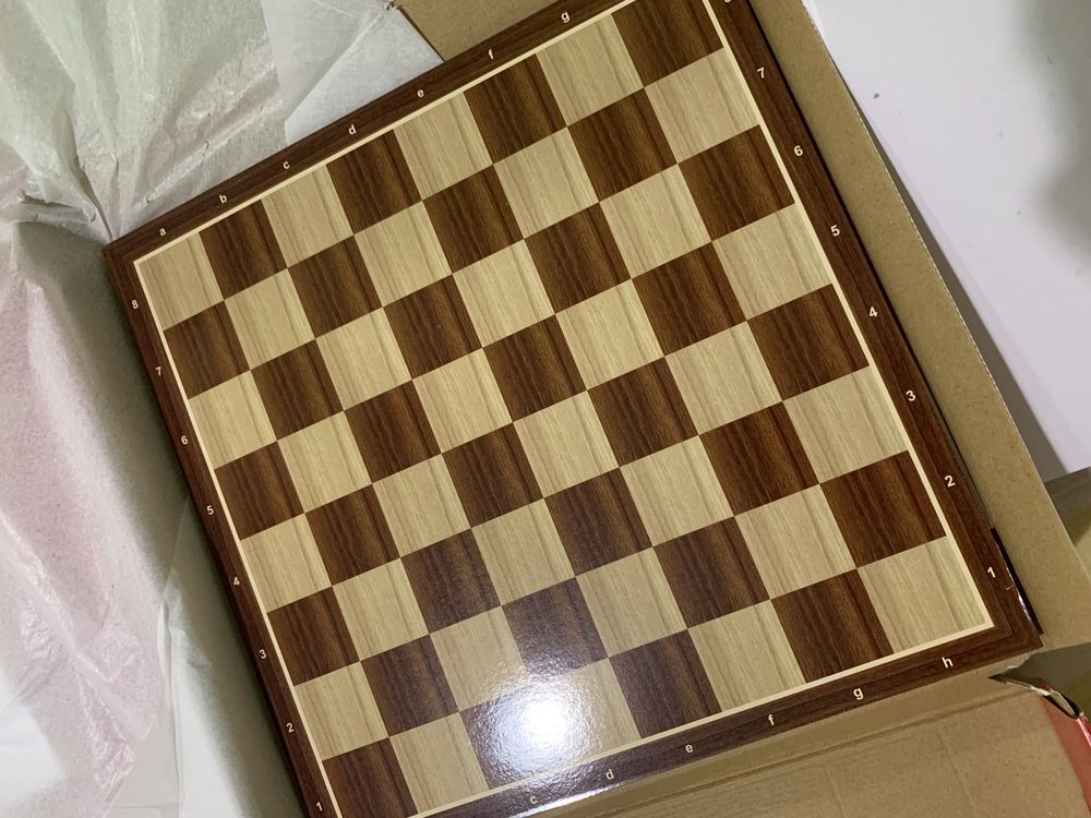 Tabuleiro de xadrez/damas/gamão - 30x30cm