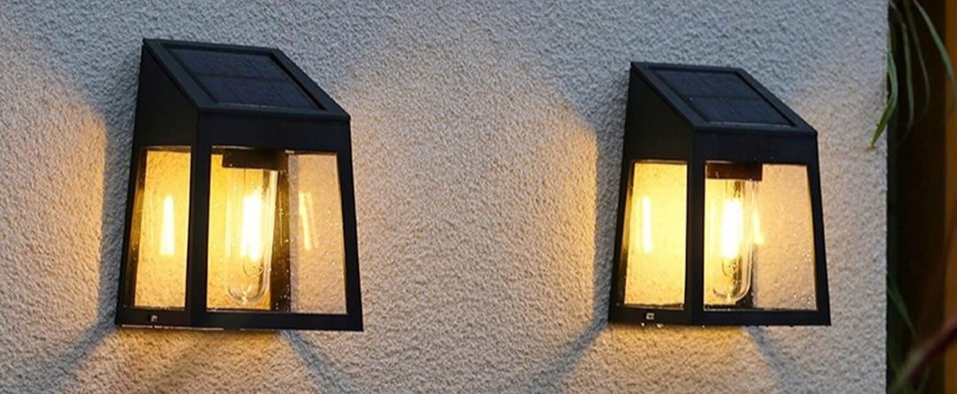 Kinkiet zewnętrzny solarny LED czujnik ruchu zmierzchu lampa ścienna