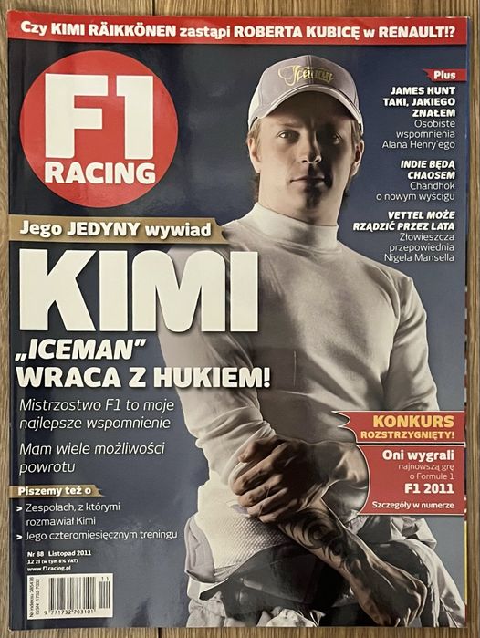 Czasopismo F1 Racing numer 88 listopad 2011