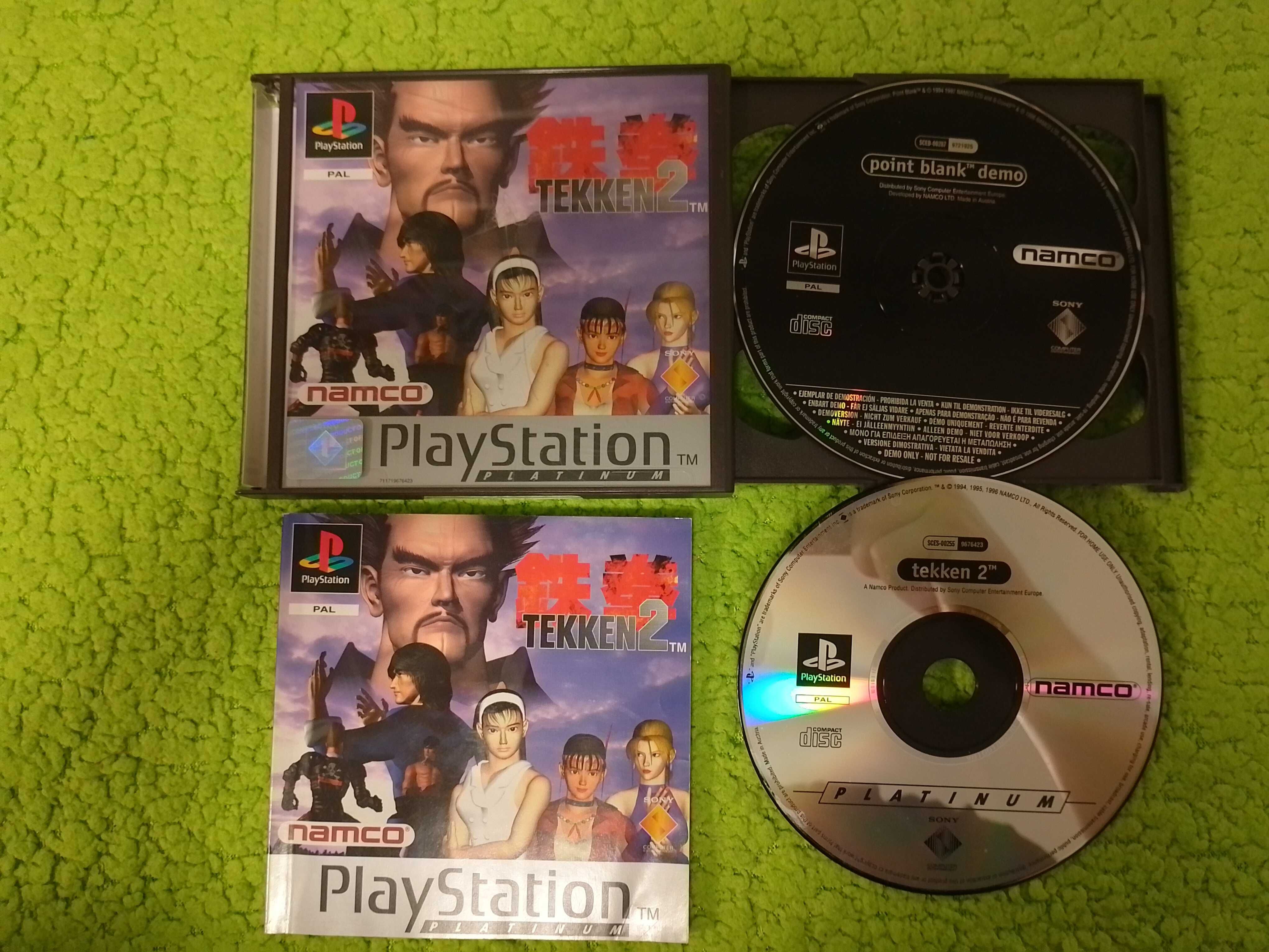 PSX Tekken 2 i Point Blank komplet