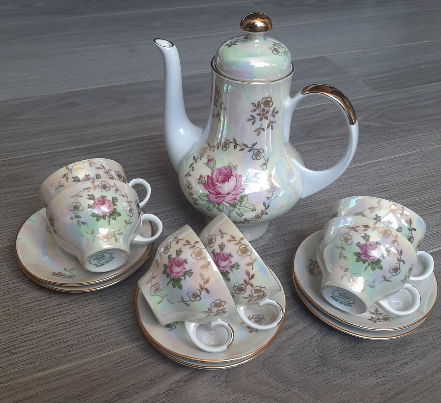 Кофейный сервиз "Роза" , KAHLA, ГДР