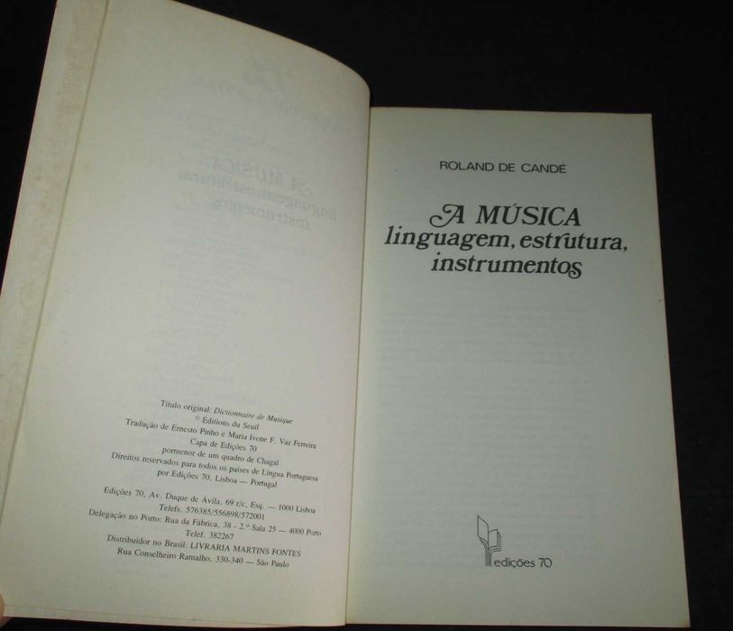 Livro A Música Linguagem Estrutura Instrumentos