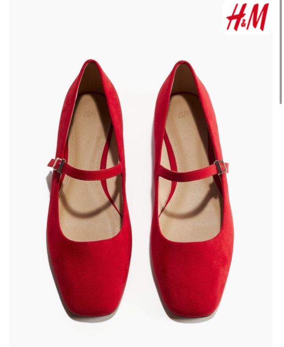 Балетки H&M червоні