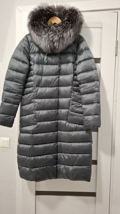Пуховик 40р, зимове пальто, плащ зимовий Л