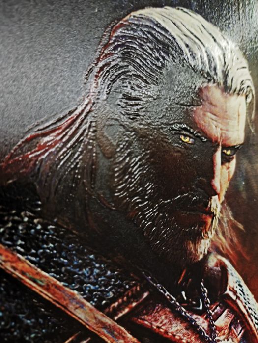 Displate metalowy plakat The Witcher Wiedźmin textra 3D  68/48cm