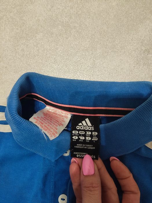 Niebieska koszulka Adidas