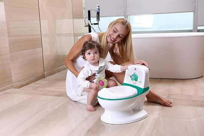 Nocnik dla dziecka Mini WC odgłosy płukania pierwsza toaleta komfort