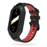 Tech-Protect Armour Pasek do Xiaomi Smart Band 8 NFC - Czarno-Czerwony